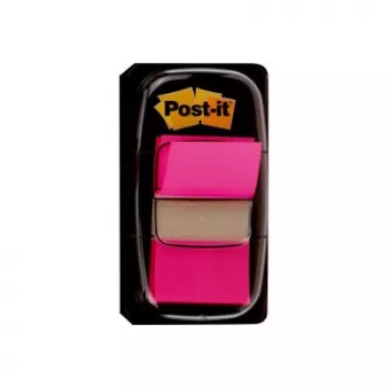 3M Post-it Index Rosa, estrecho, 50 marcadores adhesivos dimensiones, 25,4 x 43,2 mm, en dispensador desechable (I680-21)