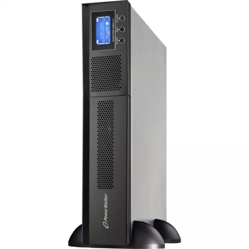 Bluewalker PowerWalker VFI 1000RM LCD - SAI - 800 vatios - 1000 VA 7 Ah - RS-232, USB - 8 tomas de salida - 2U - 48,3 cm (19) (10120144)