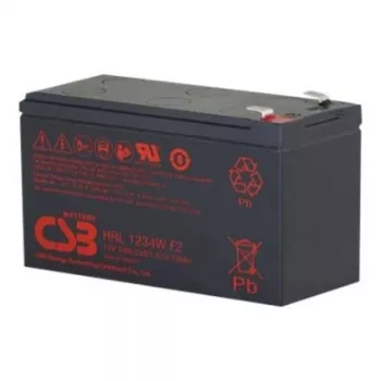 Batería de plomo-ácido sellada csb battery HRL1234W 12V 9Ah VRLA para SAI, alarma e iluminación de emergencia