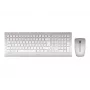 CHERRY DW 8000 teclado y ratón incluidos Office RF inalámbrico QWERTZ alemán plata, blanco
