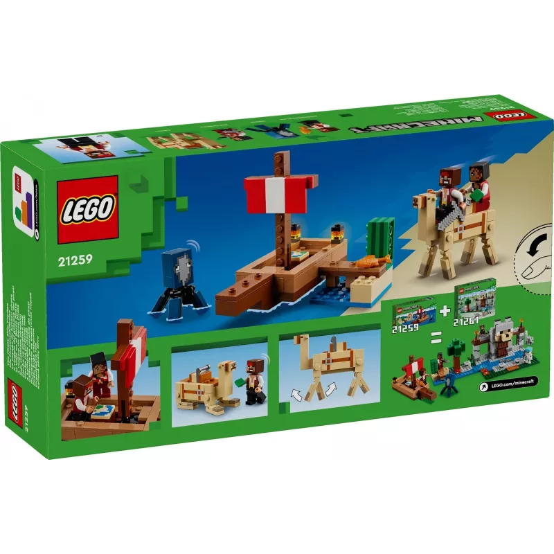 LEGO MINECRAFT 21259 El viaje del barco pirata