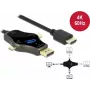 Cable para monitor DeLOCK 3 en 1 85974 USB-C DisplayPort Mini DisplayPort a HDMI 4K 60 Hz