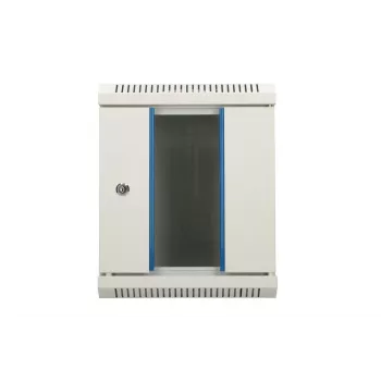 Armario de pared Extralink caja rack 6U 10 pulgadas gris cerradura con llave gestión de cables