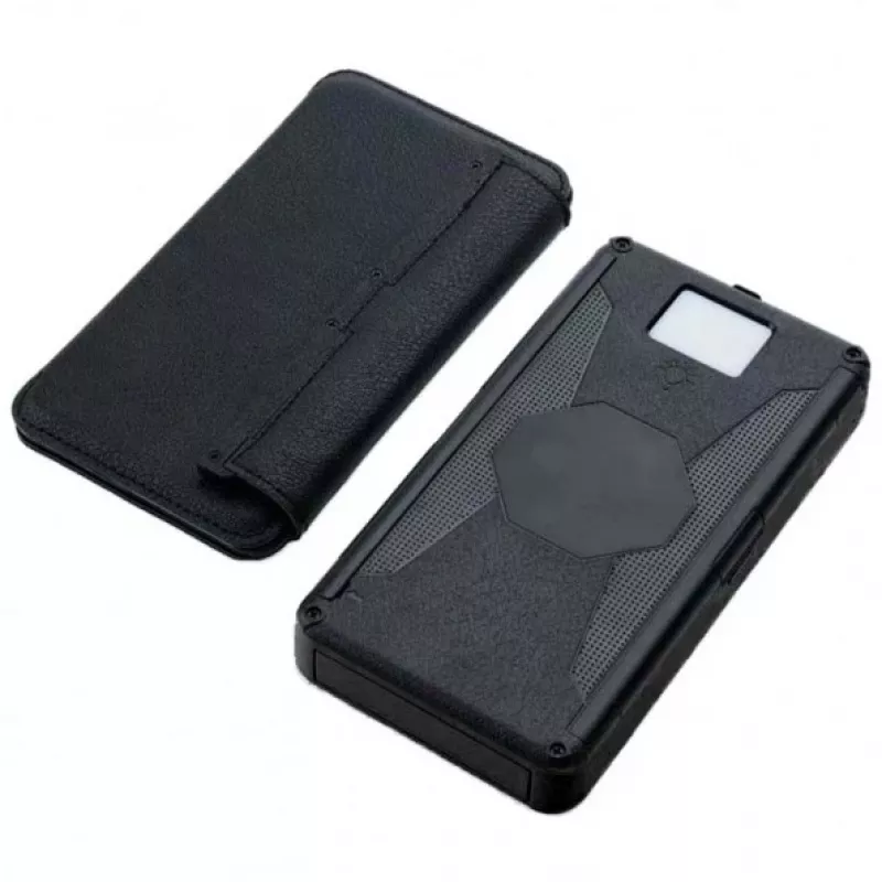 PowerNeed ES20000B panel solar plegable con power bank, 9 W, 20000 mAh, Li-Poly, 2x USB 2 A, negro