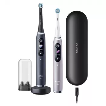 Cepillo de dientes Oral-B iO Series 9 Duo 2 uds. negro ónix/cuarzo rosa