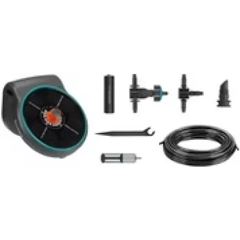Sistema de riego GARDENA AquaBloom Set control de riego solar 13300-32 con unidad de control solar para el riego del jardín