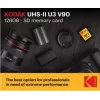 Tarjeta de memoria Kodak EKMSD256GUHS2V2K SDXC UHS-II 256 GB lectura 300 MB/s escritura 270 MB/s U3 V90 clase 10