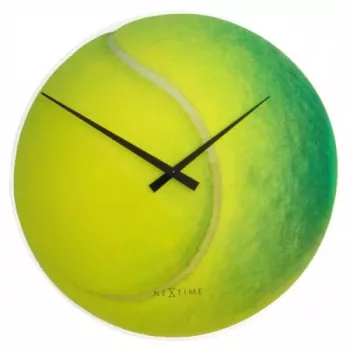 Reloj NeXtime 8803 Roger, Ø30 cm, pared, amarillo