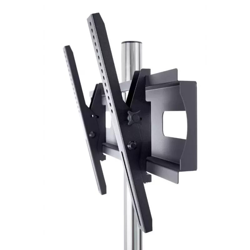 EDBAK TR51c-B carro para pantallas planas de 37–60 pulgadas, VESA hasta 600x400, altura regulable, carga máx. 80 kg, negro