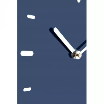 NeXtime Reloj de pared 3072bl Thumbs up, 40,5x41,5 cm, pared, azul/plateado