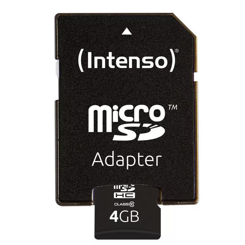 MEMORIA MICRO SDHC 4GB C10/CON ADAPTADOR 3413450 INTENSO