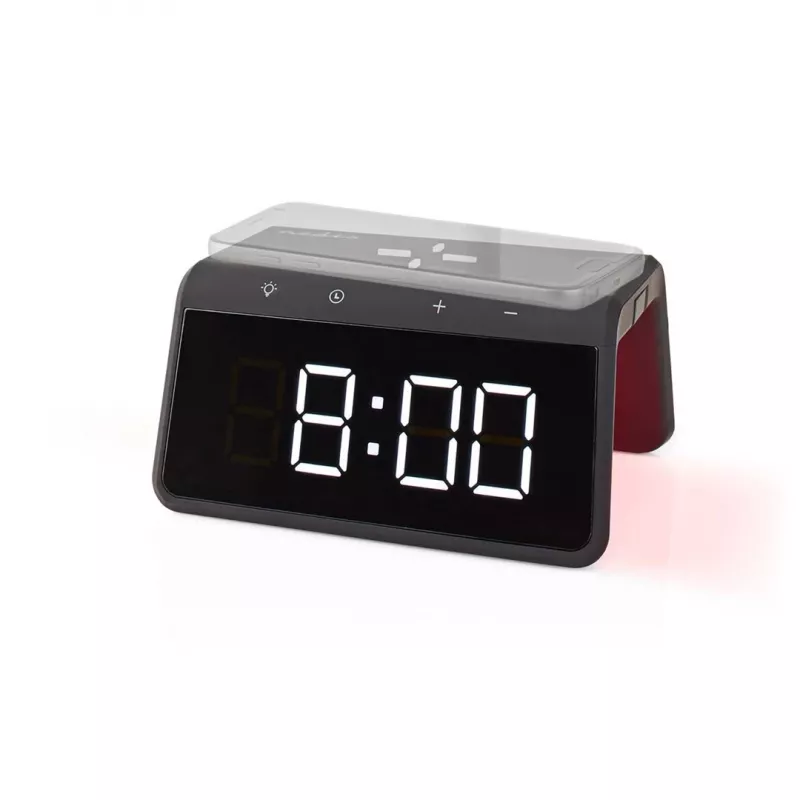 WCACQ30BK, Despertador digital, rectangular, negro, Acrilonitrilo butadieno estireno (ABS)