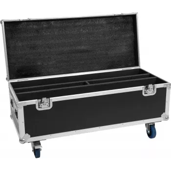 Flightcase Roadinger para 2x LED TMH Bar-S120 con ruedas — maleta de transporte protectora