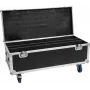Flightcase Roadinger para 2x LED TMH Bar-S120 con ruedas — maleta de transporte protectora