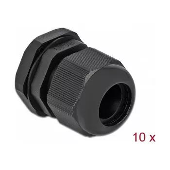 Prensaestopas DeLOCK 60220 negro plástico 10 uds.