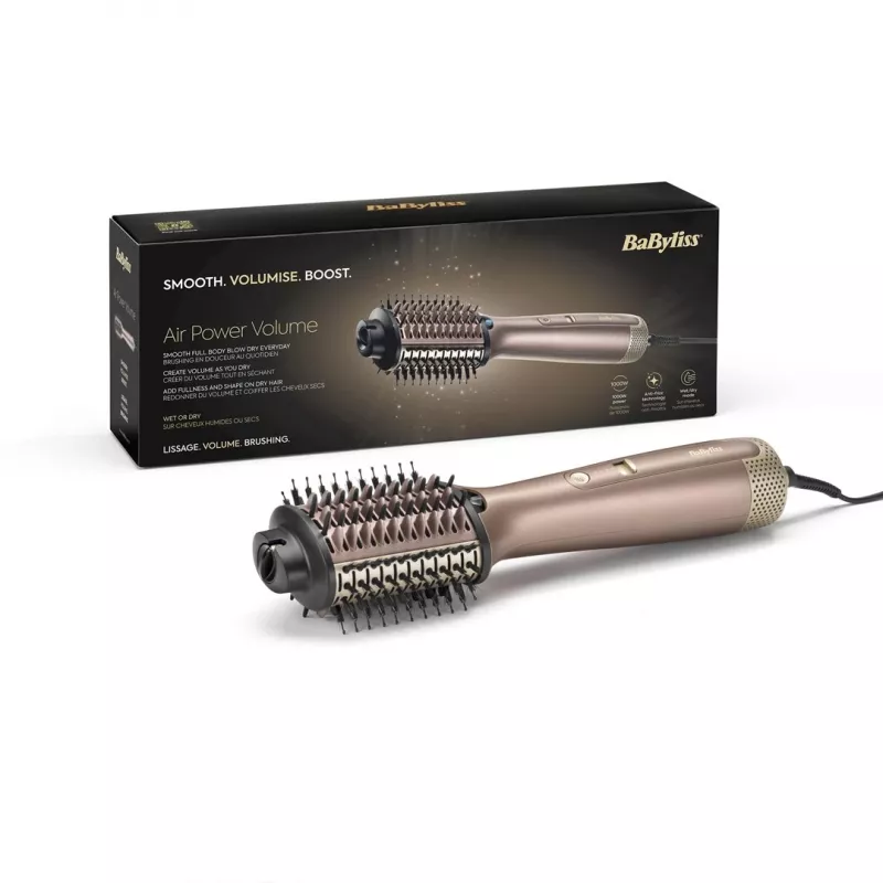 BaByliss AS95E Air Power Volume cepillo de aire caliente champagne 1000 W