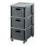 Unidad de almacenamiento con cajones Rotho Country 3 cajones antracita polipropileno 325×375×712 mm con ruedas