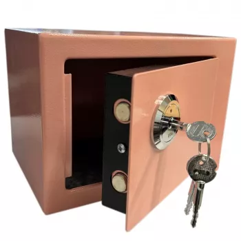 Extralink Home | Caja fuerte para casa | Oficina, caja de llaves, caja fuerte de seguridad, Rosa, S-404