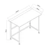 Mesa plegable Maclean, negra, portátil, 100 x 50 cm, máx. 50 kg MC-1250 B