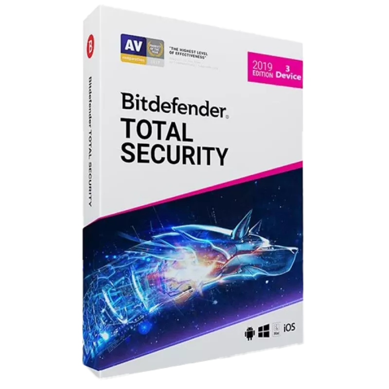 Bitdefender Total Security | 3 PC | 1 año | Solo UE