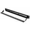 Patch panel Extralink 24 puertos U/UTP (UTP) modular, 1U, negro, 482,6 mm de ancho