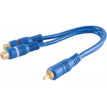 Cable de audio RCA 2 x RCA ShiverPeaks BS40045 0,2 m azul