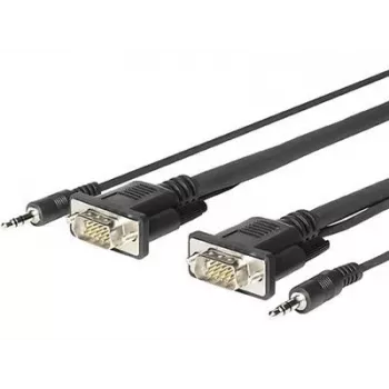 Vivolink PROVGAMCS4.6 adaptador de cable de vídeo 4,6 m VGA (D-Sub) + 3,5 mm negro