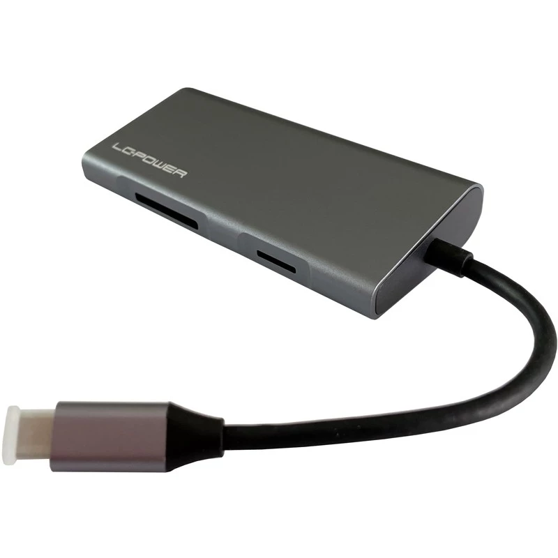 Dock para portátil LC-Power LC-HUB-C-MULTI-5 USB 3.2 Gen 1 Type-C con cable