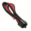 Cable SilverStone de 8 pines PCIe a 6+2 pines PCIe, 250 mm – negro/rojo