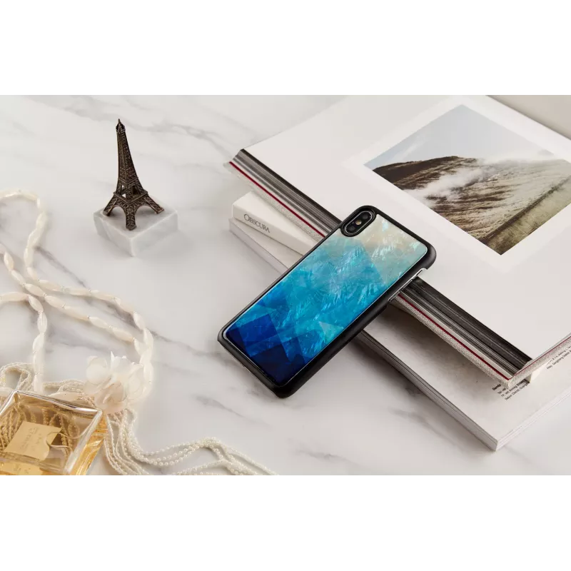 Funda para móvil iKins para iPhone XS Max — lago azul acabado negro