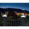 GB128 Lámpara solar LED para postes de valla y jardín, Negro - Verde Blue