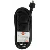Alargador Brennenstuhl IP44 2 tomas negro 2,0 m H07RN-F 3G1,5 - Alargador - AC 230 V - Tomas de salida: 2 - 2 m (1159930)
