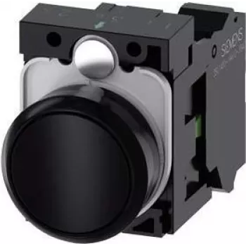 Siemens 3SU1100-0AB10-3BA0 accionamiento eléctrico negro