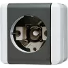 JUNG señal luminosa sin tapa 837-14W WG800 IP44 rosca E14 837-14W (837-14W)
