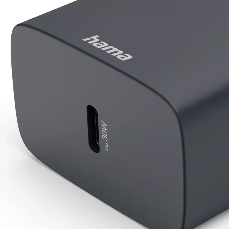 Hama 00086442 cargador para dispositivos móviles smartphone gris AC carga rápida interior
