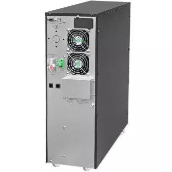 Qoltec 52284 SAI sistema de alimentación ininterrumpida | 10kVA | 10000W | factor de potencia 1,0 | LCD | EPO | USB | online