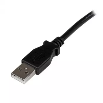 StarTech.com USBAB2MR cable USB 2.0 de A a B en ángulo recto, macho/macho, 2 m, negro