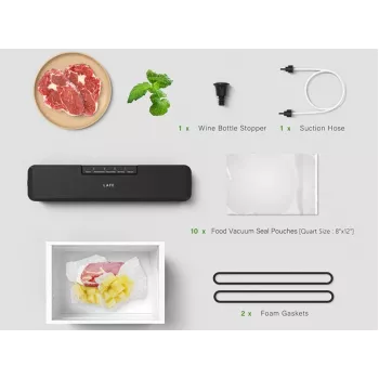 Envasadora al vacío LAFE LAFVAC47539 diseño compacto – envasadora de alimentos fácil de usar
