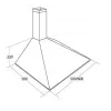 AKPO WK-5 Soft 50 campana extractora de chimenea, 50 cm, LED, blanca
