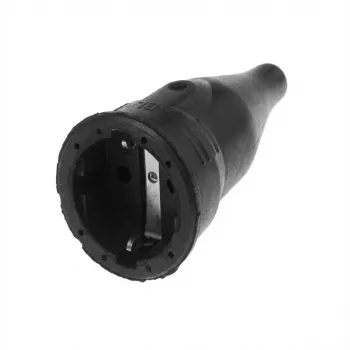 ABL Sursum ABL Conector hembra SCHUKO de goma 100000048 TPE negro IP20 hasta 3x2,5mm (100000048)