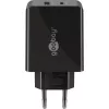 Wentronic 61673 Cargador para dispositivos móviles Universal Negro AC Carga rápida Interior (61673)