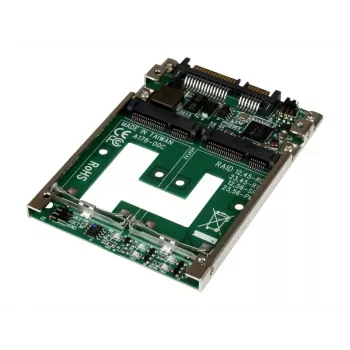 StarTech.com Adaptador convertidor de doble SSD mSATA a SATA RAID de 2,5