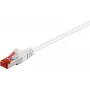 Cable de parcheo Wentronic Goobay RJ45 S/FTP Cat6 1,00 m blanco PIMF (80278)