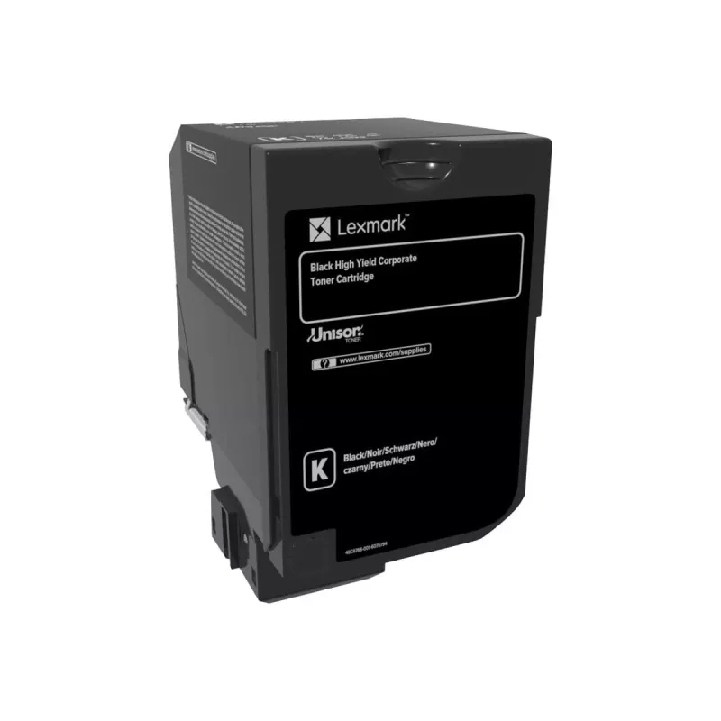 Cartucho de tóner Lexmark CSCX725 Corporate 20K Alto rendimiento Negro 74C2HKE