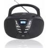 Blaupunkt BB7BK reproductor de CD portátil boombox, radio FM PLL, CD/MP3, USB, AUX, 2,4 W, negro