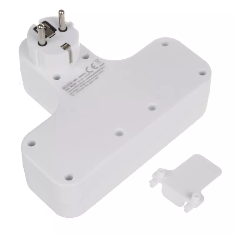 Regleta de enchufes 4 tomas con interruptor MACLEAN MCE224 F — regleta de 4 tomas con interruptor individual