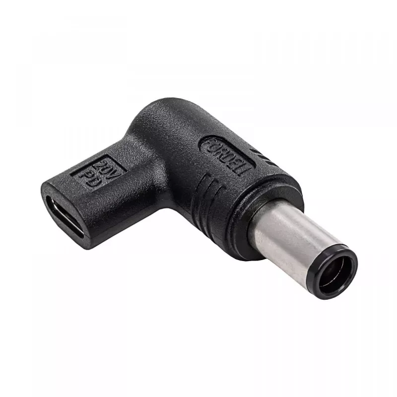 Akyga AK-ND-C08 adaptador de carga USB-C a DC 7,4 x 5,0 mm + pin para portátiles, 18,5-20 V, 100 W, para Dell