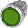 Siemens pulsador actuador plano, anillo frontal metálico, brillante verde SIRIUS ACT 3SU1051-0AB40-0AA0 1 ud. (3SU1051-0AB40-0AA0)