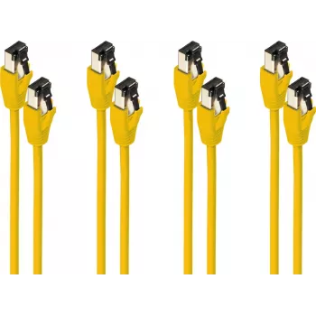 Cable de red ShiverPeaks BS08-41000-4 Cat8.1 F/FTP amarillo 3 m
