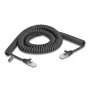 Cable espiral RJ45 DeLOCK conector macho a conector macho Cat.5e 3 m negro